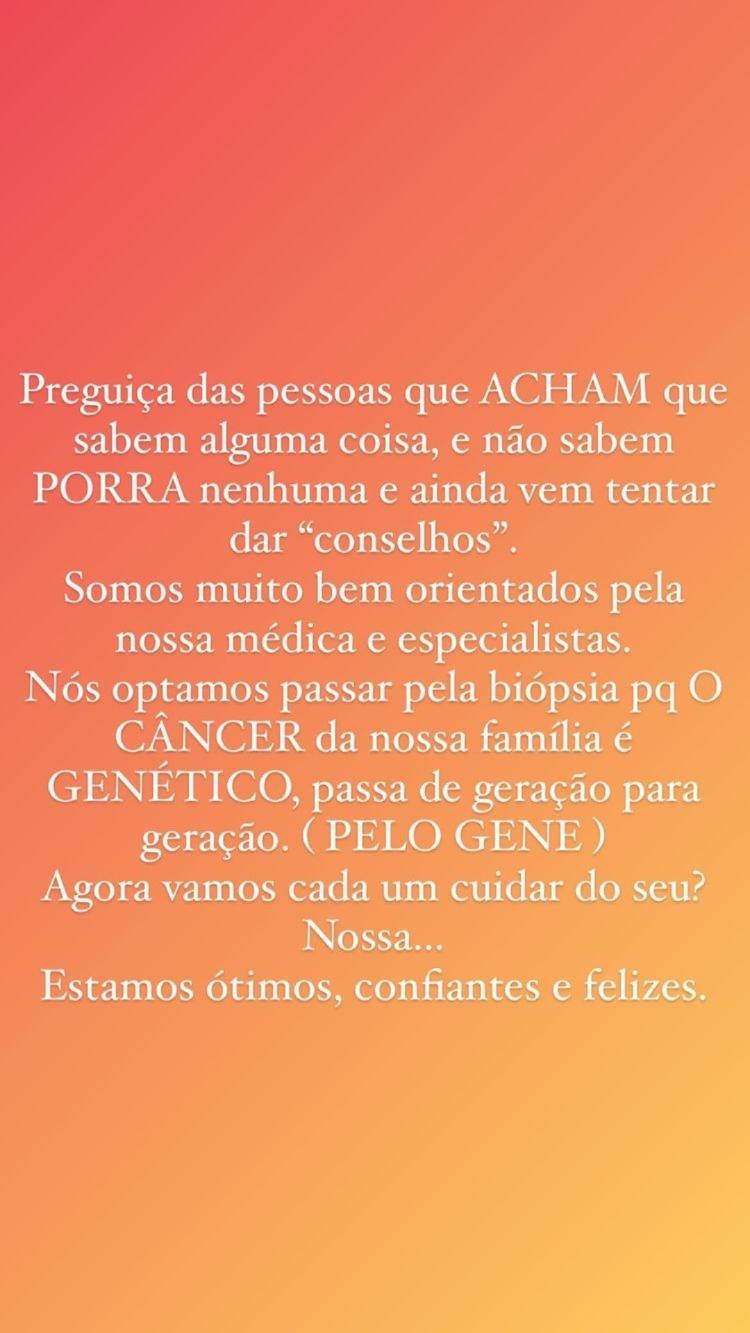 Bárbara Evans faz desabafo sobre críticas - Reprodução/Instagram - Reprodução/Instagram
