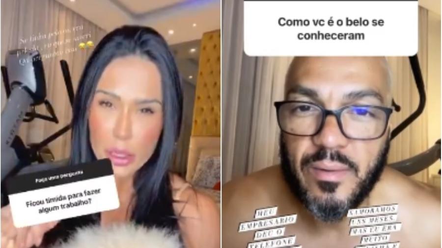 Gracyanne Barbosa e Belo falam sobre o passado em interação com fãs - Reprodução/Instagram
