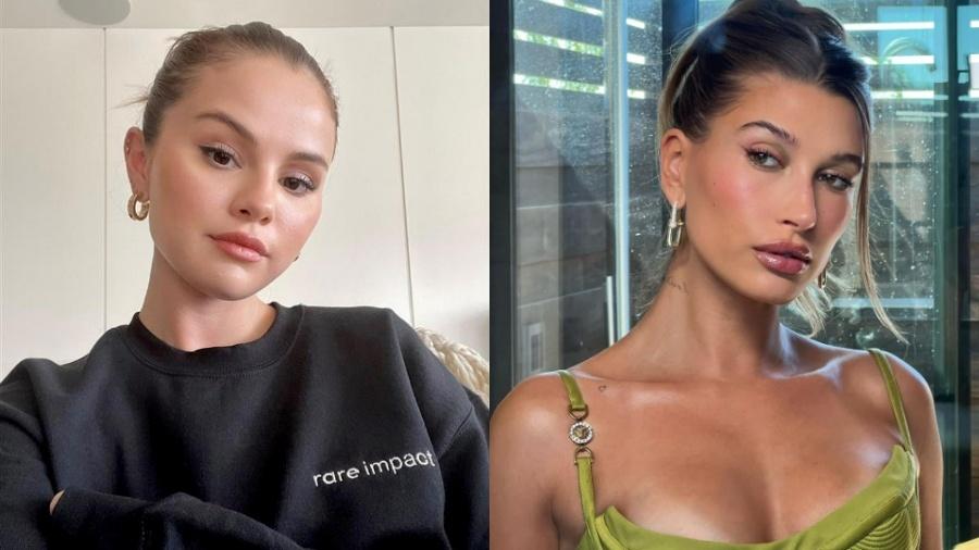 Hailey Bieber e Selena Gomez posam juntas em evento  - Divulgação/Instagram 