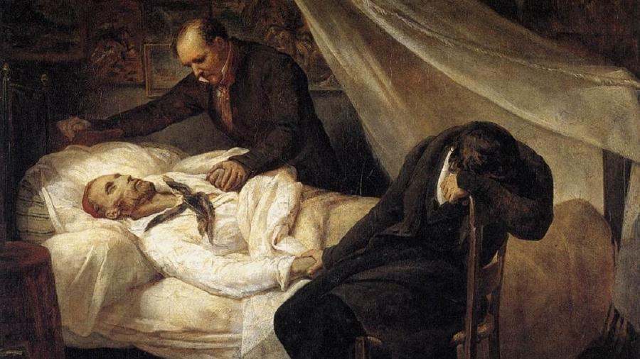 A Morte de Géricault - Pintura de Ary Scheffer
