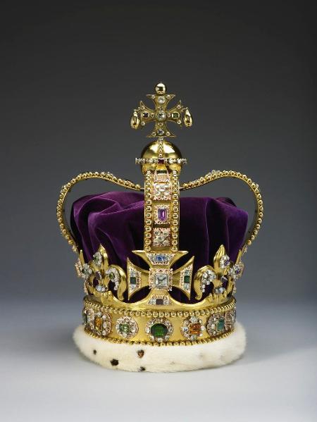 A St. Edward's Crown (ou Coroa de Santo Eduardo) com que será coroado o rei Charles 3º - Divulgação/Royal Collection Trust - Divulgação/Royal Collection Trust