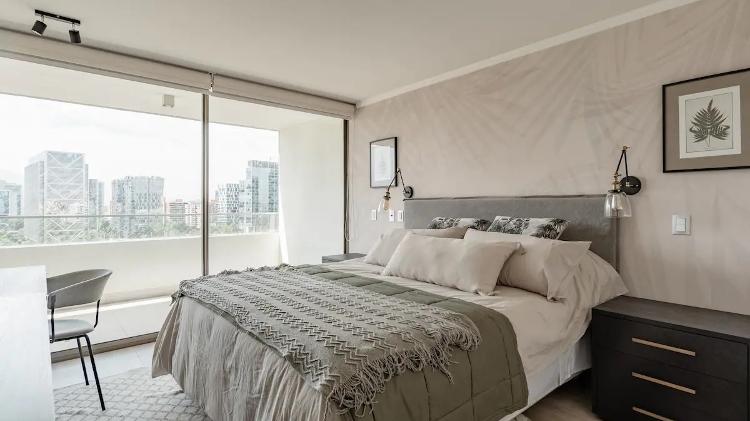 Apartamento Airbnb Santiago - Em frente ao parque