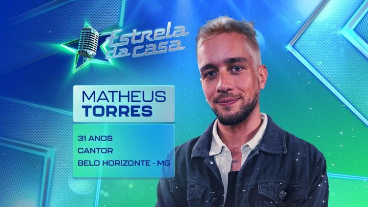 Estrela da Casa: Matheus Torres é um dos participantes Estrela da Casa: Matheus Torres é um dos participantes