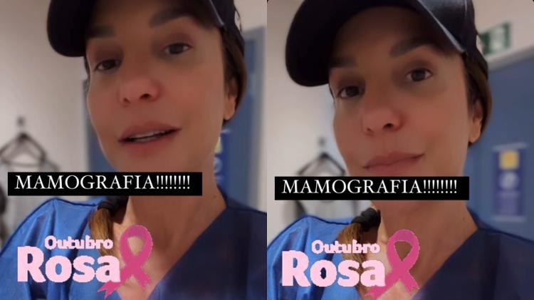 Ivete Sangalo mostra mamografia e incentiva seguidores