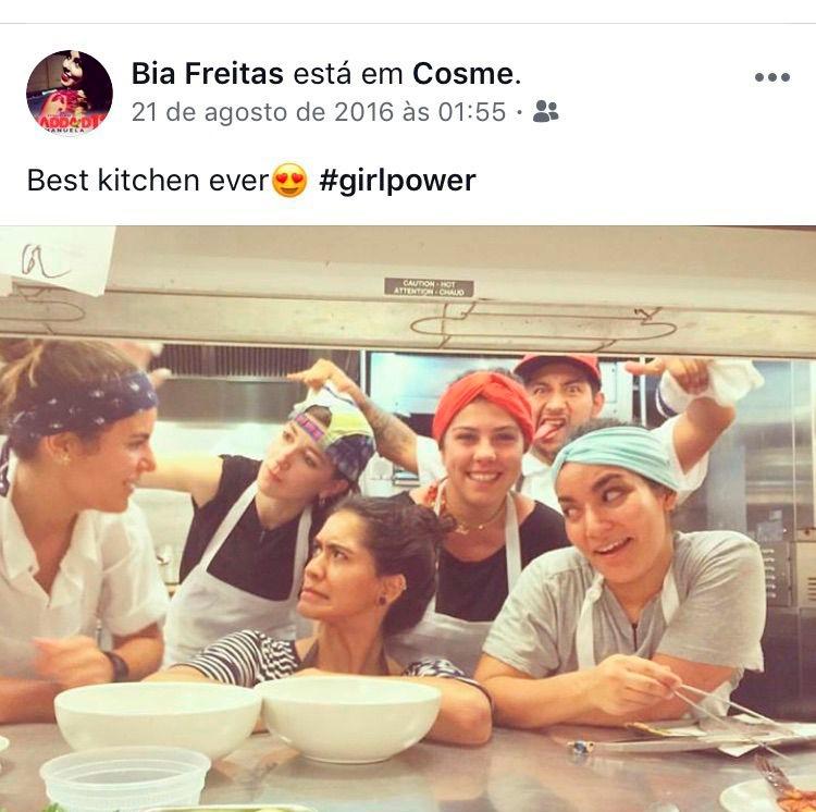 Bia Limoni em sua passagem pelo Cosme