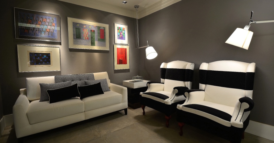 Sala De Tv Cinza E Branco ~ tons de cinza, preto e branco para compor a sala de estar Listras e Sala De Tv Cinza E Branco ~ tons de cinza, preto e branco para compor a sala de estar Listras e