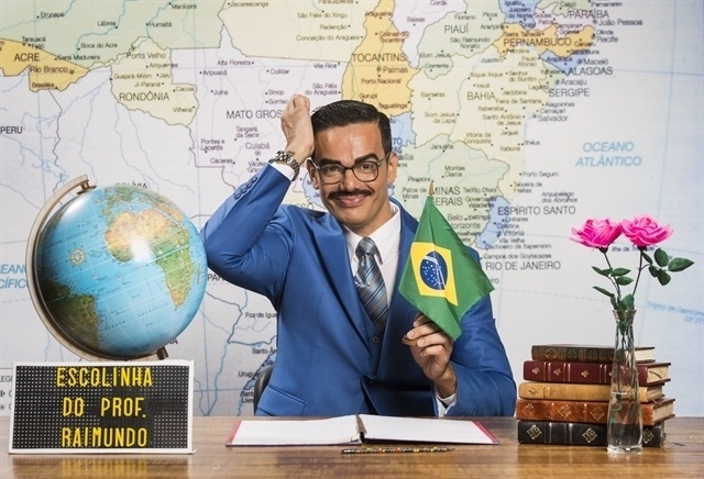 Otaviano Costa viverá Ptolomeu, aluno nerd que costuma corrigir seus colegas na sala de aula - João Miguel Júnior/TV Globo