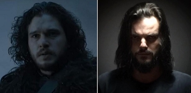 Montagem com Jon Snow (Kit Harington) e André Sauer, seu dublador em "Game of Thrones" - Montagem/UOL - Montagem/UOL