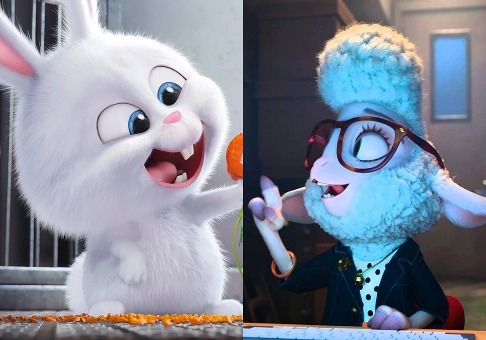 Cenas dos filmes "Pets - A Vida Secreta dos Bichos" (2016) e "Zootopia" (2016) - Montagem/Reprodução