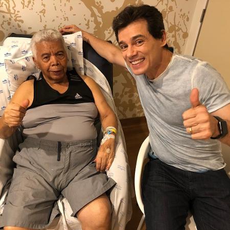Celso Portiolli visita Roque no hospital São Luiz, em São Paulo - Reprodução/Instagram/celsoportiolli - Reprodução/Instagram/celsoportiolli