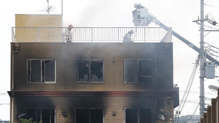 Incêndio em estúdio de animação no Japão - JIJI PRESS / AFP - JIJI PRESS / AFP