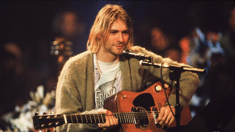 Kurt Cobain no MTV Unplugged; morte do cantor completa 27 anos hoje - Frank Micelotta/Getty Images