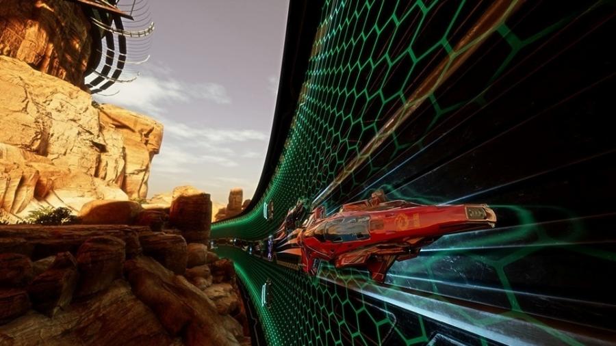 Pacer tem muito de Wipeout, mas também de F-Zero - Divulgação