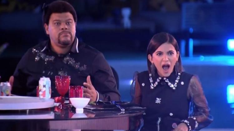 BBB 20: Babu e Manu ao verem Dua Lipa no telão - Reprodução/Globoplay - Reprodução/Globoplay