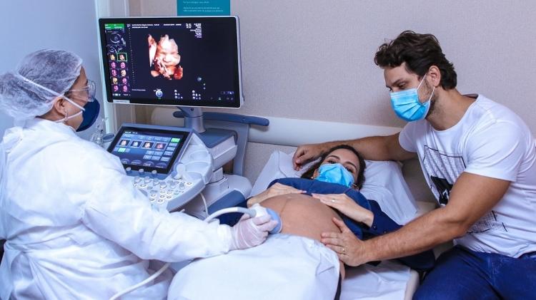 Kamilla Salgado e Eliéser no ultrassom - Thiago Duran/AgNews - Thiago Duran/AgNews