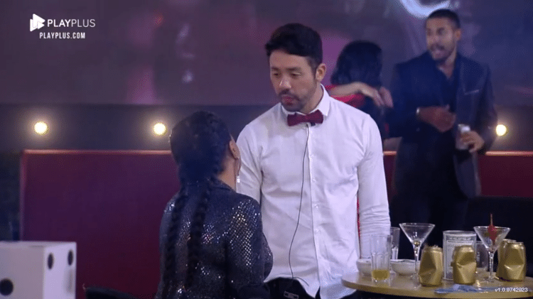 A Fazenda 2021: Rico Melquiades e Tati Quebra Barraco conversam na quarta festa - Reprodução/PlayPlus - Reprodução/PlayPlus