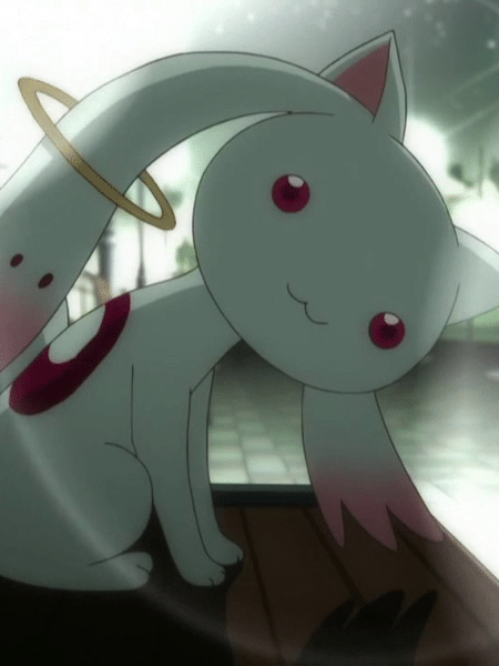 Criatura Kyubey de "Puella Magi Madoka Magica"