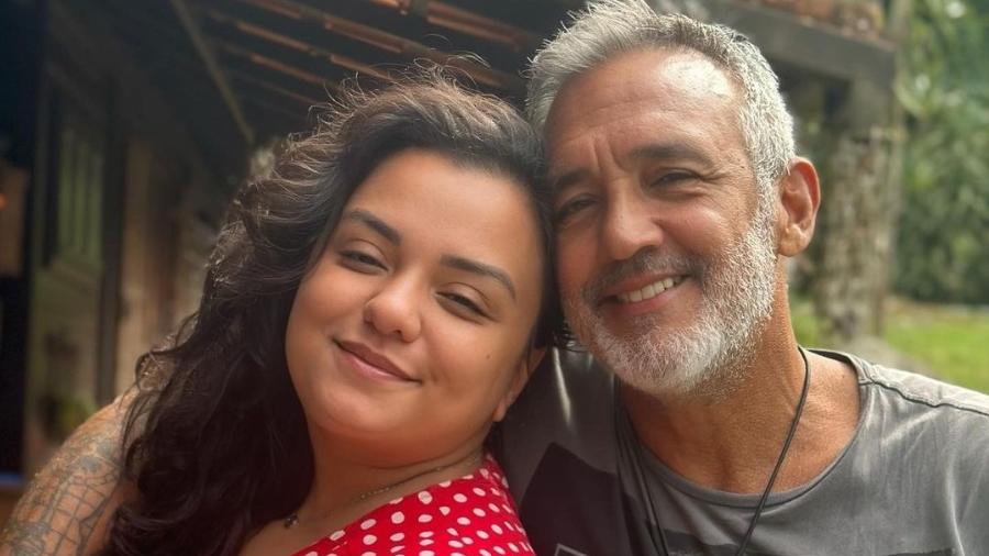 Lela Gomes e o pai, Rogério Gomes, conhecido como "Papinha"
