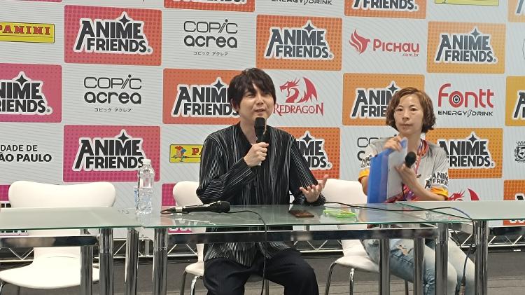 Yuki Kaji, dublador japonês do Eren de "Attack on Titan", em entrevista no Anime Friends 2024