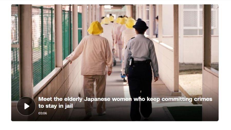 Reportagem da CNN entrou em prisão no Japão onde número de idosas é significativo