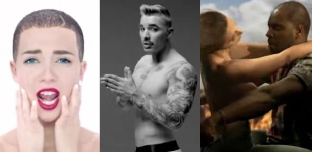 Cenas do clipe de "Energy", em que o rapper Drake ironiza as celebridades do pop - Reprodução