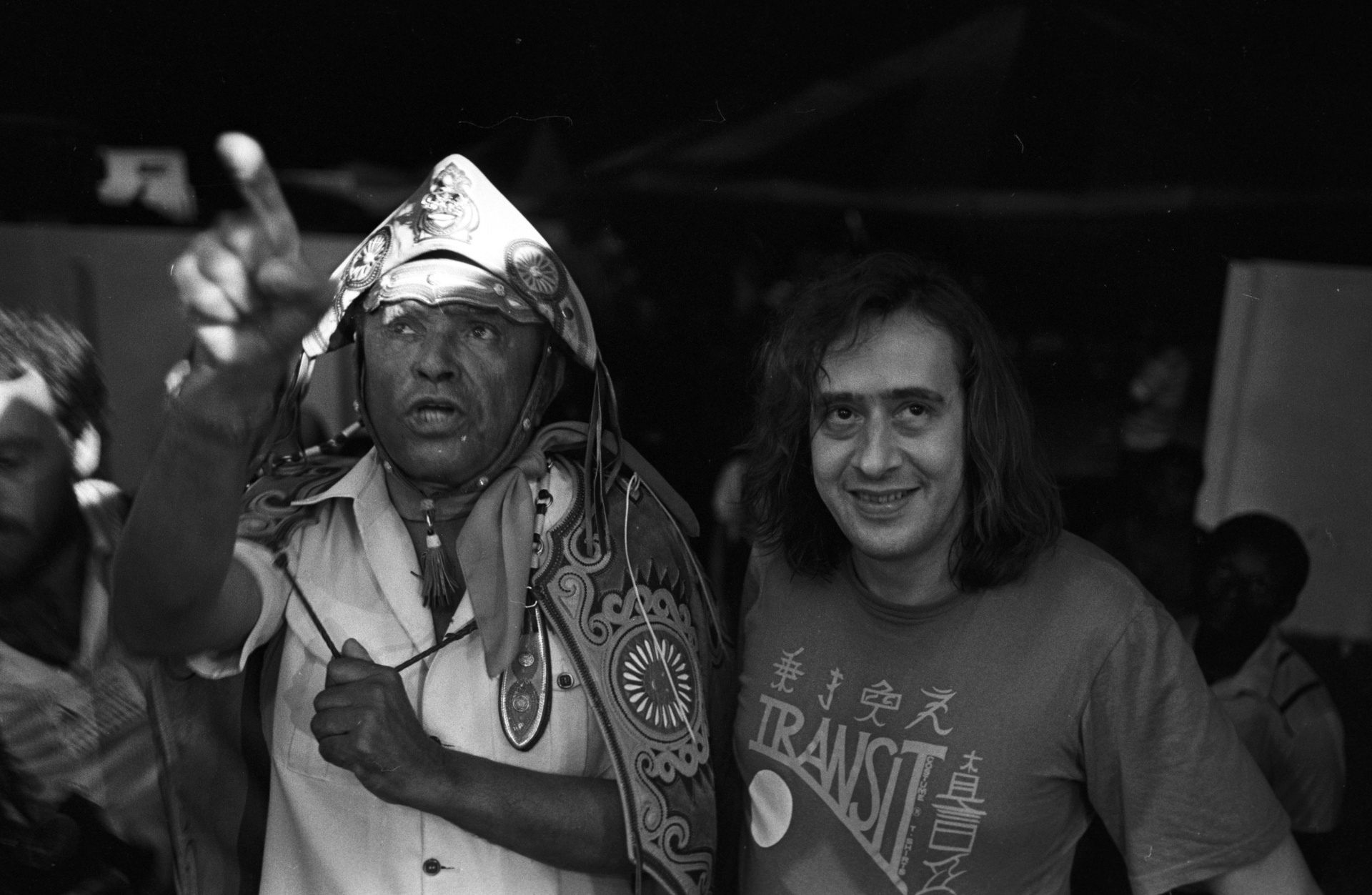 O sanfoneiro Luiz Gonzaga (esquerda) e o pianista Arthur Moreira Lima no Festival de Águas Claras, na fazenda Santa Virgínia, em Iacanga, no interior de São Paulo, em 8 de março de 1984 - Renato dos Anjos/Folhapress