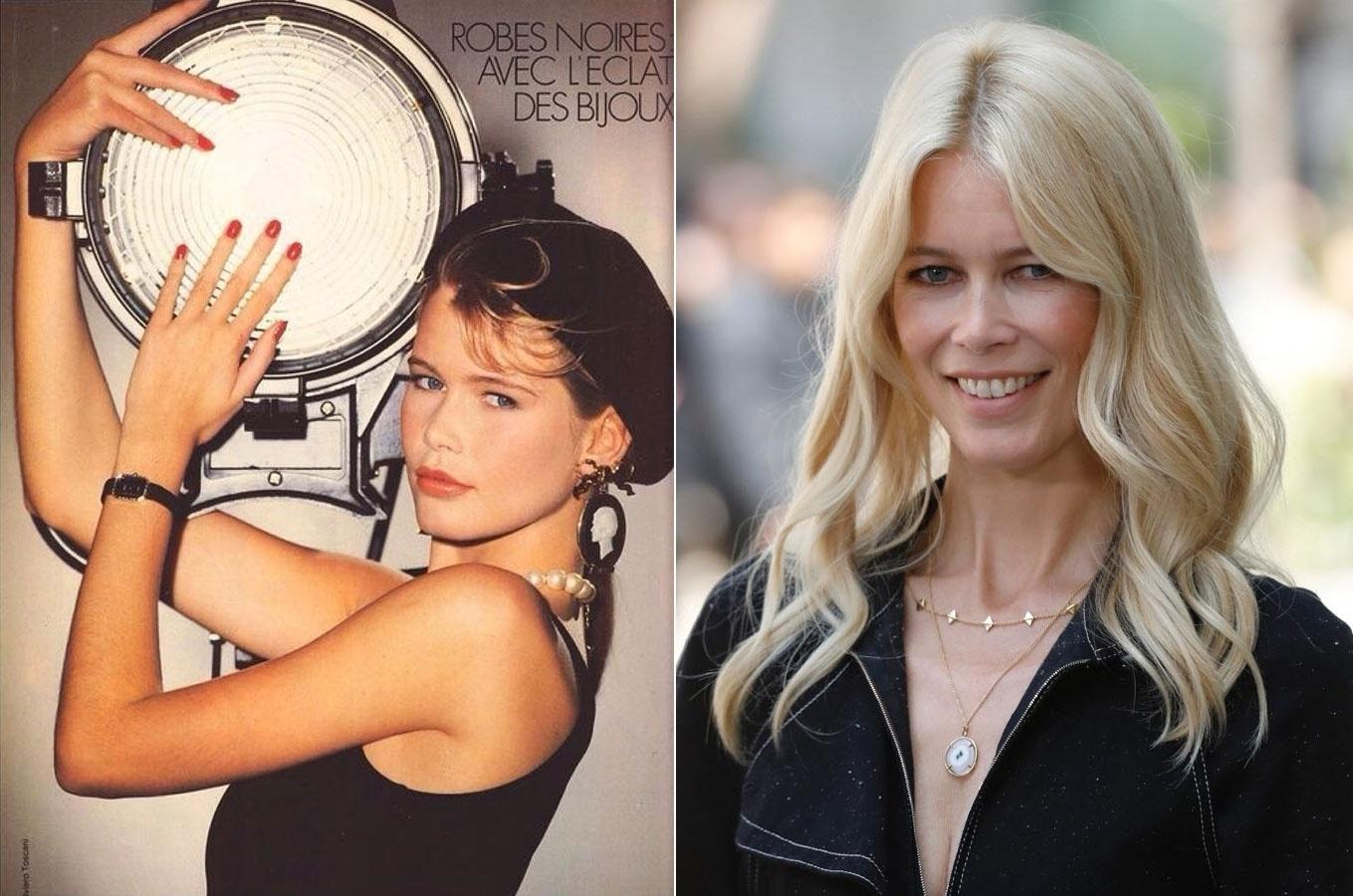 A supermodelo alemã Claudia Schiffer completa 47 anos nesta sexta-feira. Descoberta pelo mundo fashion aos 17, Claudia continua linda. A top já apareceu no Guinness Book of Records como a modelo que mais estampou capas de revistas: foram mais de mil - Reprodução/Instagram/AFP