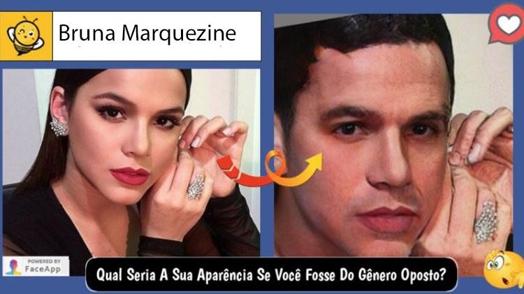 Bruna Marquezine se fosse homem, segundo brincadeira no Facebook - Reprodução - Reprodução