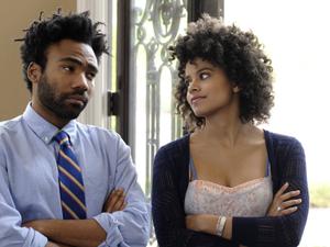 Zazie Beetz com Donald Glover na série "Atlanta" - Divulgação - Divulgação