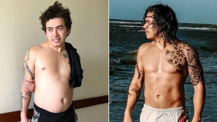 Whindersson Nunes antes e depois de emagrecer - Reprodução/Instagram - Reprodução/Instagram