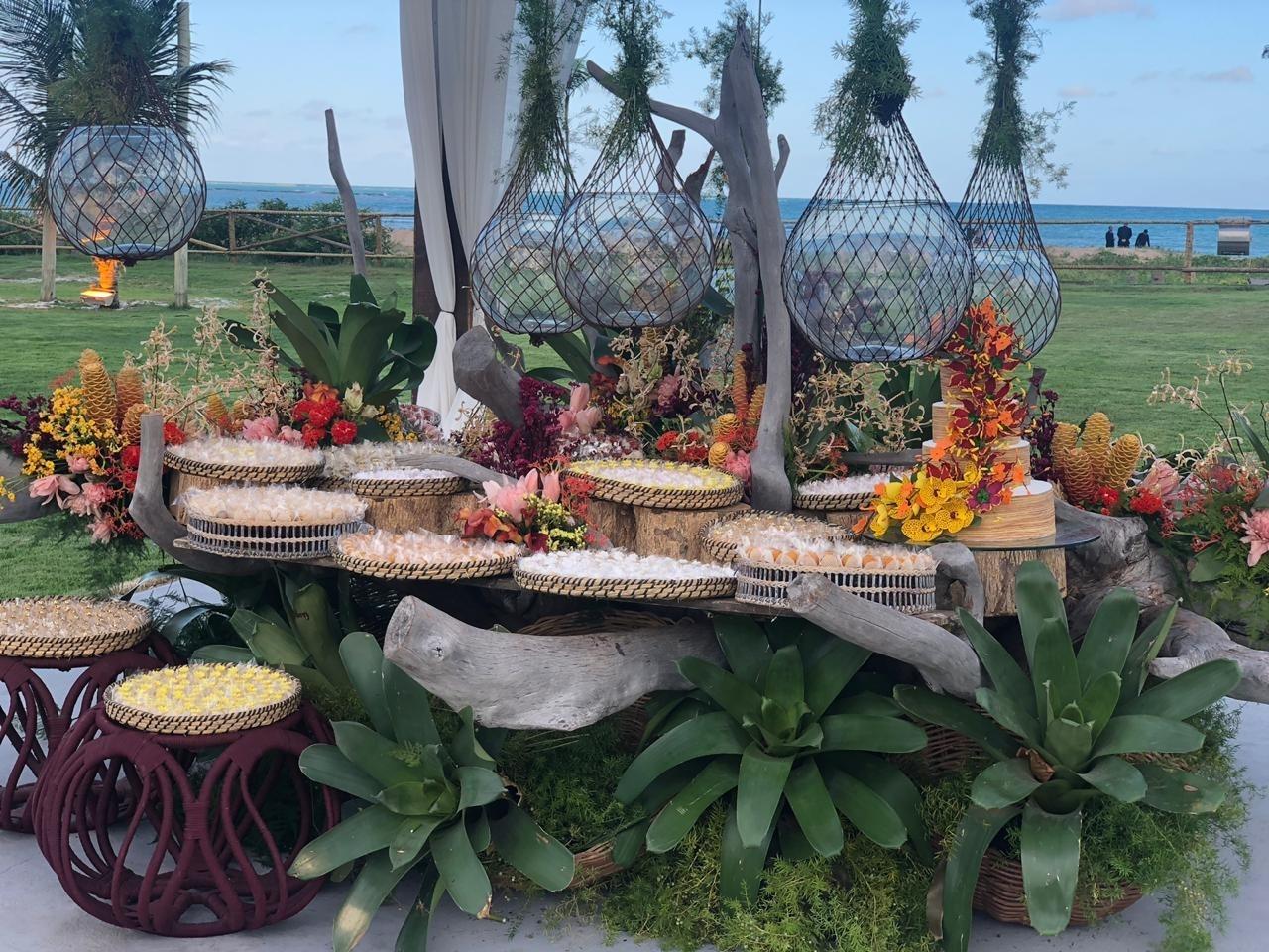 Detalhes das mesas do casamento de Caroline Bittencourt e Jorge Sestini - Filipe Paes/Studio 47