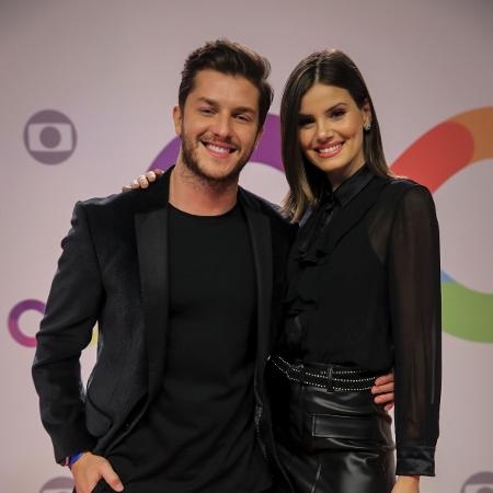 Camila Queiroz e Klebber Toledo na inauguração dos novos estúdios da Globo - Victor Pollak/Globo e Paulo Belote/Globo