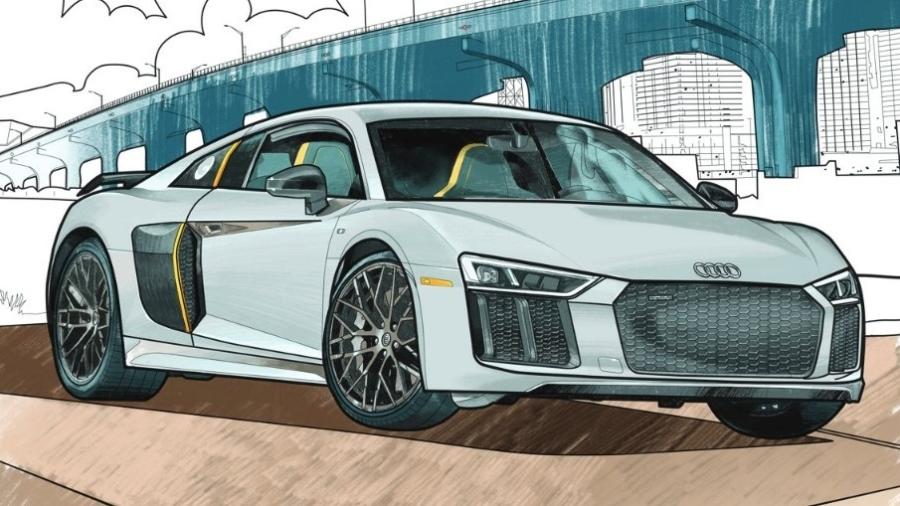 Livro para colorir da Audi - Divulgação