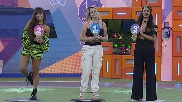 Pódio de Viih Tube em jogo da discórdia - Reprodução/ Globoplay - Reprodução/ Globoplay