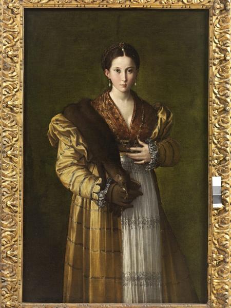 "Retrato de Uma Jovem Chamada Antea", obra do manerista Parmigianino está entre as obras que serão exibidas no Louvre - Luciano Romano/Museo e Real Bosco di Capodimonte