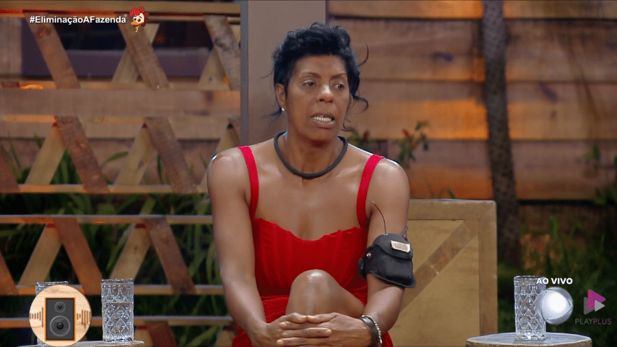 A Fazenda 2023: Márcia Fu em noite de eliminação - Reprodução/Playplus