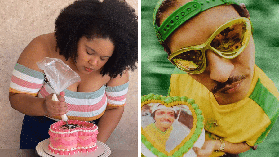 A confeiteira Milene Oliveira, da Piri Confeitaria, foi responsável pelo bolo de aniversário de Bruno Mars - Reprodução/Instagram