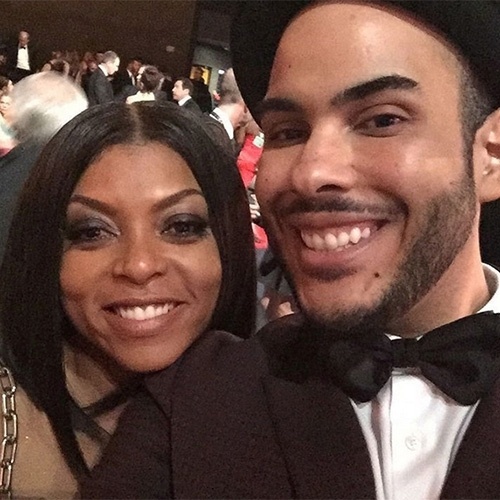 Hugo Gloss com a atriz de "Empire, Taraji P. Henson - Reprodução/Instagram/hugogloss