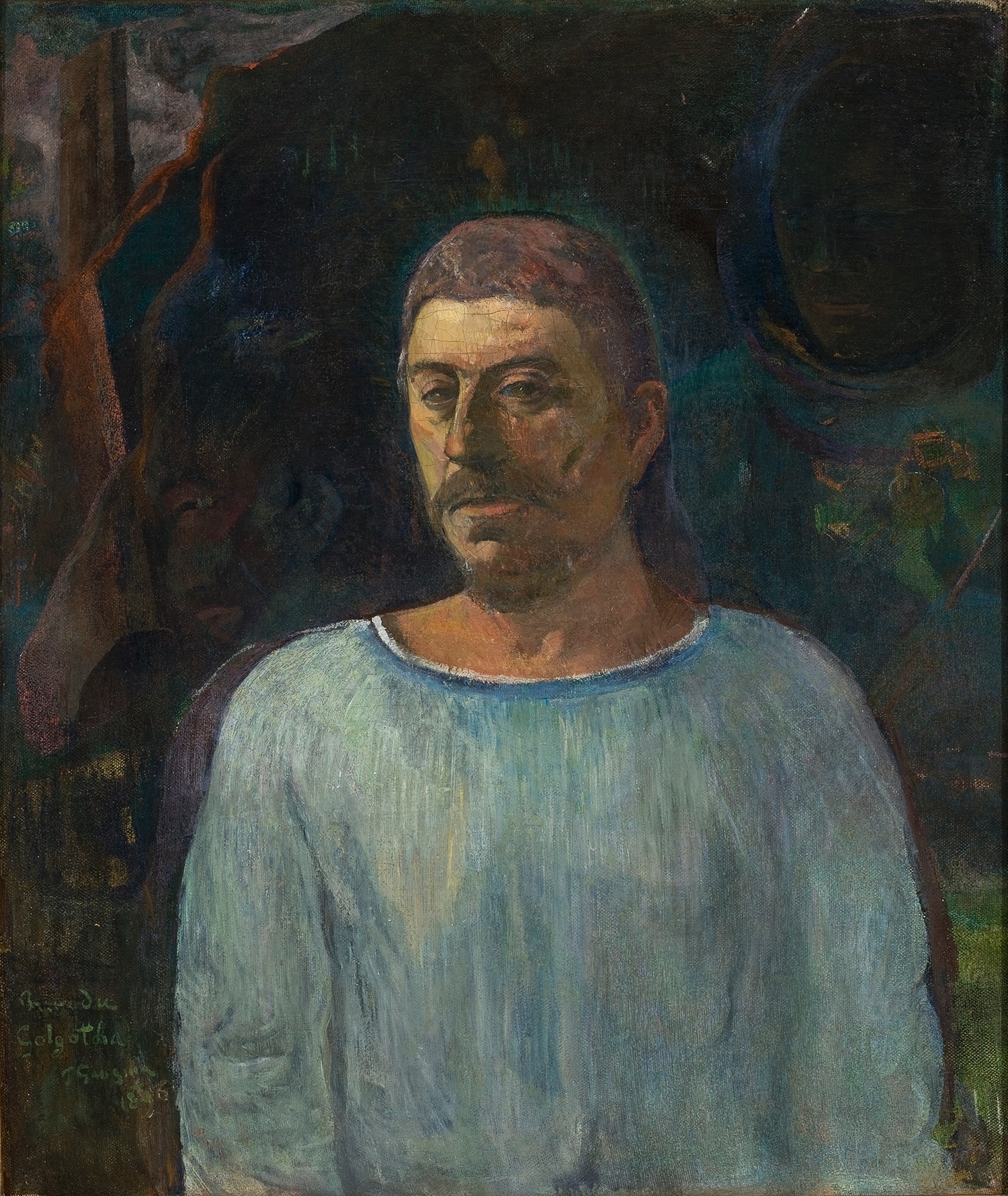 Paul Gauguin, Autorretrato (perto do Gólgota), 1896, óleo sobre tela, 76 x 64 cm - Acervo do Masp