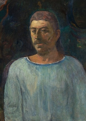 Paul Gauguin, Autorretrato (perto do Gólgota), 1896, óleo sobre tela, 76 x 64 cm - Acervo do Masp - Acervo do Masp