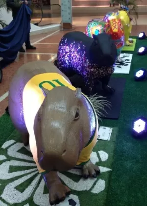 Esculturas estão expostas no Palladium Shopping Center, onde podem ser visitadas até o dia 5 de junho - Divulgação - Divulgação