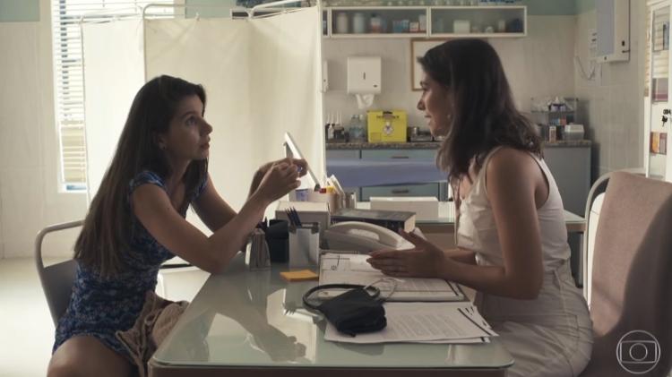 Desirée se consultou com a ginecologista Tônia em cena exibida em janeiro - Reprodução/Globo - Reprodução/Globo