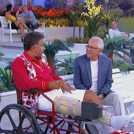 Paulinho Gogó grava "A Praça É Nossa" em cadeira de rodas - Divulgação/SBT - Divulgação/SBT