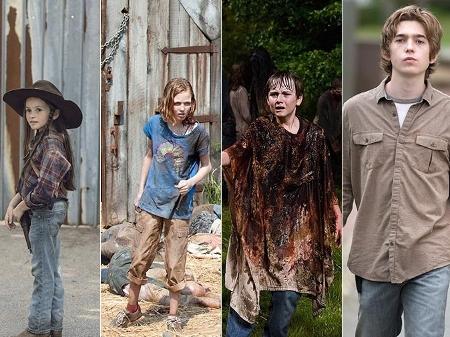 As crianças de "The Walking Dead" - Divulgação