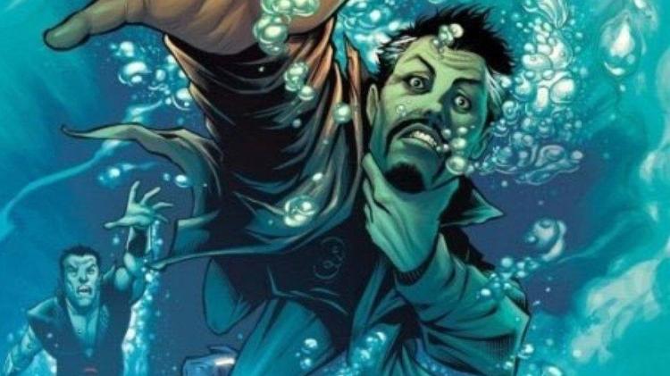 Versão da imagem postada por diretor sem corte mostra Namor ao fundo ao lado do Doutor Estranho - Reprodução/Internet - Reprodução/Internet