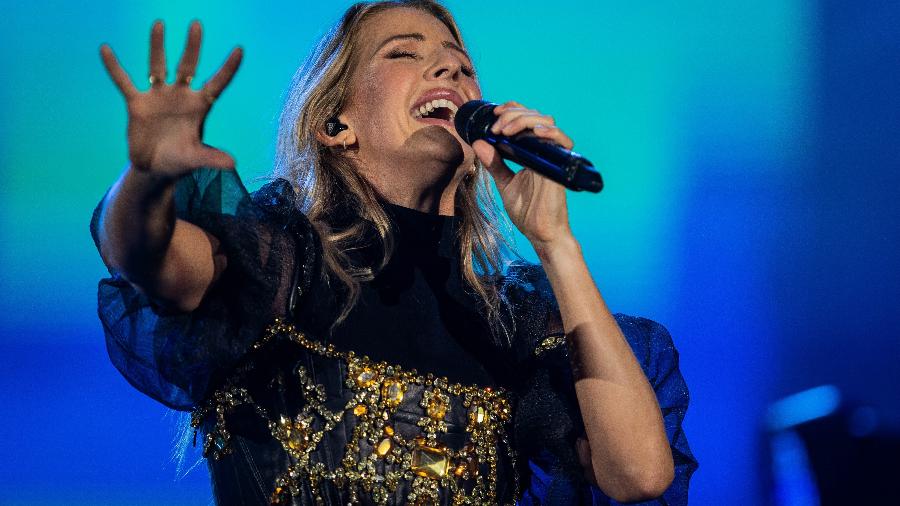 Cantora Ellie Goulding se apresenta durante o primeiro dia do festival Rock in Rio, em 2019 - Eduardo Anizelli/Folhapress