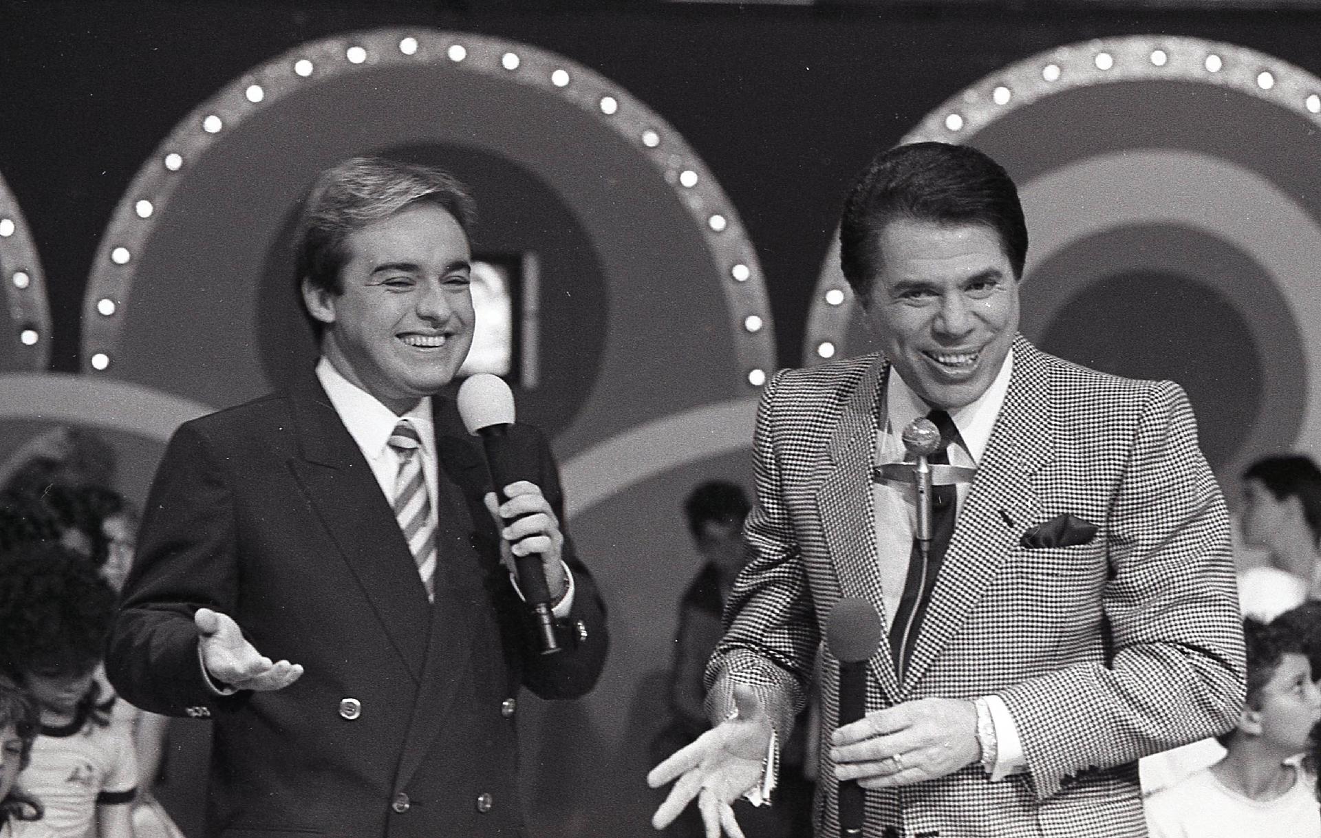 Gugu com Silvio Santos no Roletrando - Moacyr dos Santos/SBT