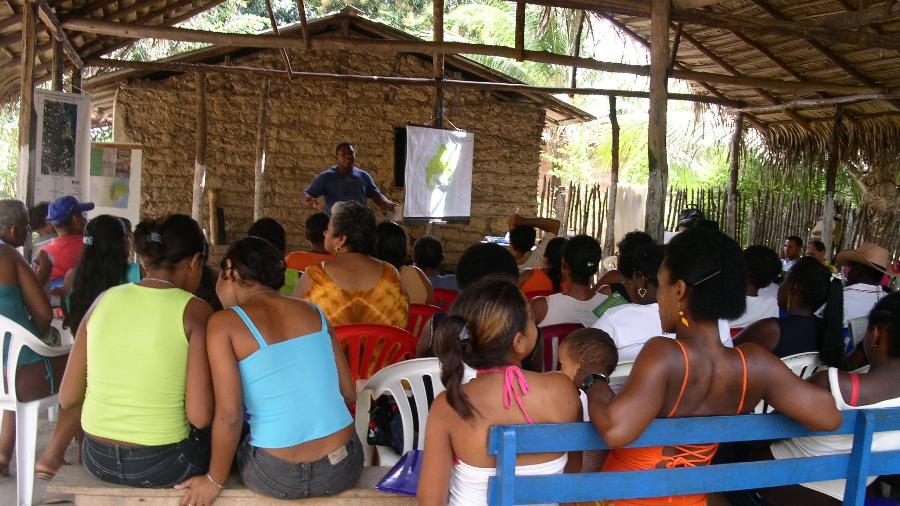 Membros das comunidades quilombolas durante reunião em Alcântara (MA) - Arquivo Pessoal