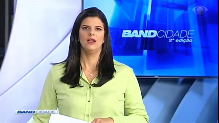 Juliana Curi, que apresentava o Band Cidade 2ª edição em Brasília - Reprodução/Band