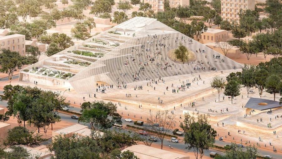 O parlamento de Burkina Faso projetado pelo africano Francis Kéré: "É preciso reacender o debate das arquiteturas de revolução", diz Tainá - Reprodução | kere-architecture.com